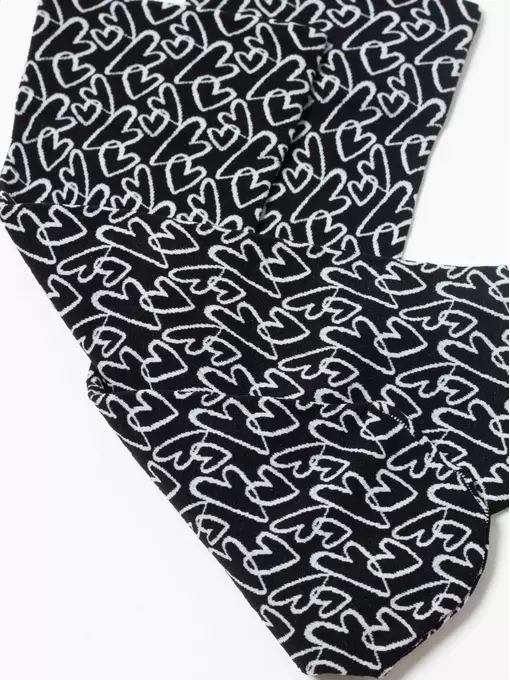 Плотные женские носки с рисунками «love» conte fantasy 23с-83сп nero-bianco, 23С-83СП, 36-39 (23-25), CONTE ELEGANT,  - 6