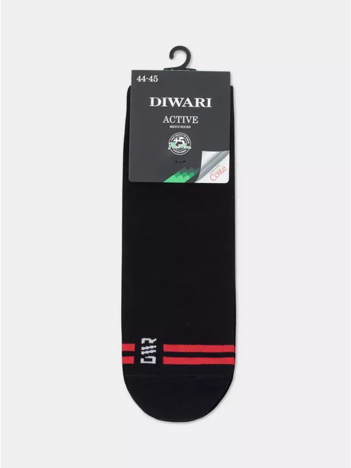 Носки мужские (короткие) diwari active 195 черный, 23С-85СП, 40-41 (25), DIWARI,  - 3