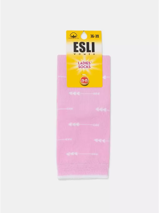 Носки женские хлопковые esli 580 светло-розовый, 23С-138СПЕ, 36-39 (23-25), ESLI,  - 8