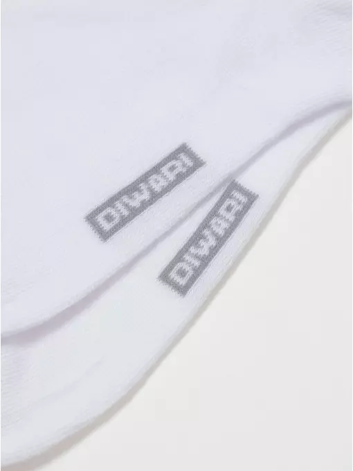 Короткие мужские однотонные носки diwari 3dsocks 000 белый, 23С-122СП, 40-41 (25), DIWARI,  - 2