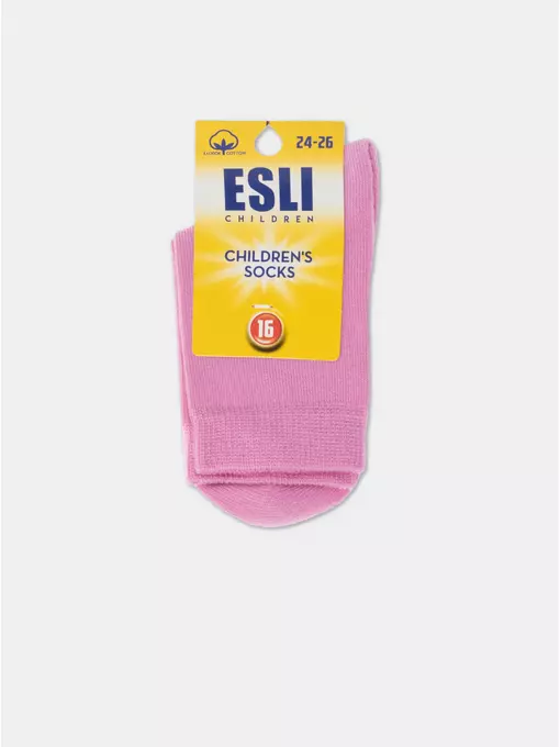 Носки детские (однотонные) esli 000 мальва, 19С-142СПЕ, 16, ESLI,  - 3