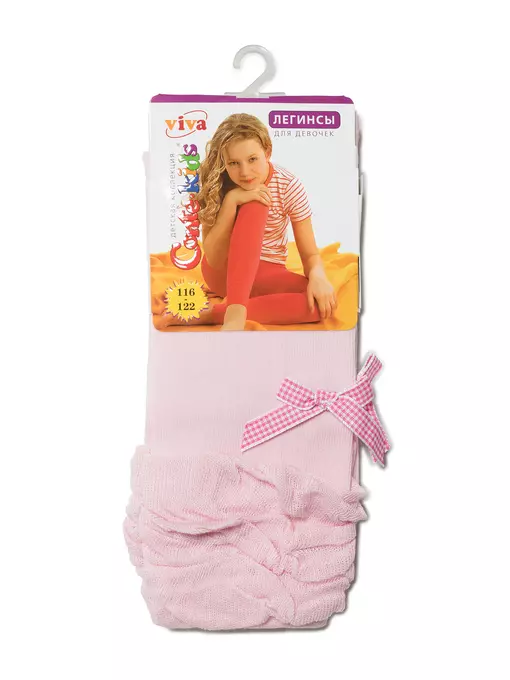 Леггинсы для девочек conte-kids viva (декор) 000 cветло-розовый, 12С-15СП, 116-122, CONTE-KIDS,  - 2