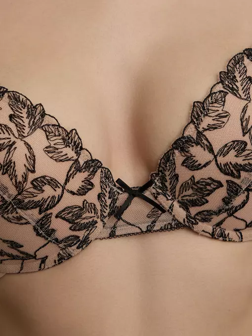 Бюстгальтер "пуш-ап" с формованной чашкой, на каркасах nostalgie tb1155 нюд, 22С-0027КСП, 75D, CONTE ELEGANT,  - 2