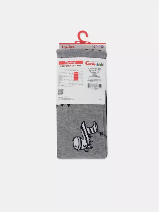 Детские колготки conte-kids tip-top 673 серый, 4С-02СП, 104-110 (16), CONTE-KIDS,  - 7