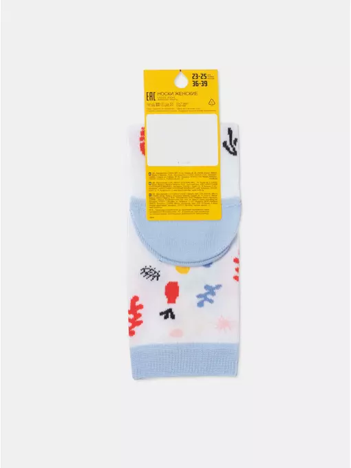 Носки женские хлопковые esli 577 белый, 23С-138СПЕ, 36-39 (23-25), ESLI,  - 9