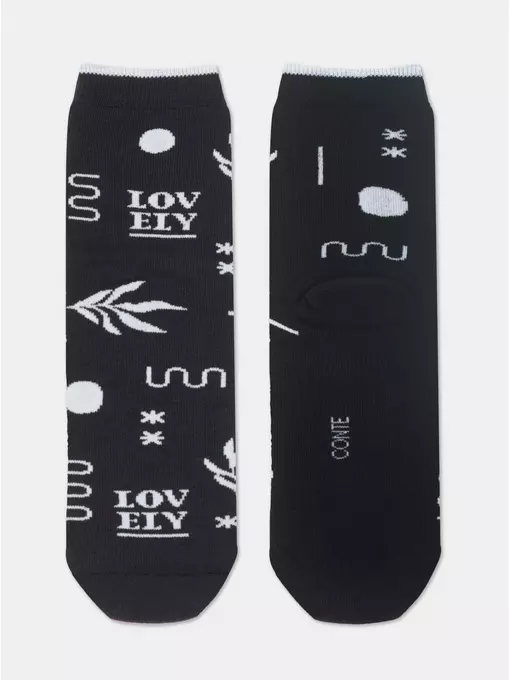 Теплые женские носки conte (махровые) comfort 567 черный, 7С-47СП, 38-39 (25), CONTE ELEGANT,  - 3