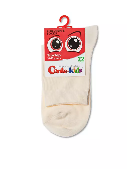Хлопковые детские носки (однотонные) tip-top 000 капучино, 5С-11СП, 16, CONTE-KIDS,  - 2
