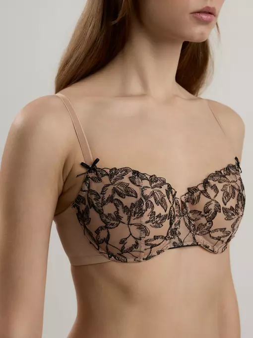 Бюстгальтер балконет с мягкой чашкой, на каркасах nostalgie tb6157 нюд, 22С-0028КСП, 70B, CONTE ELEGANT,  - 2