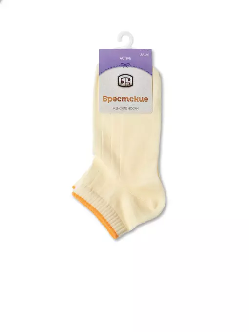 Носки женские (короткие) active 1301 брестские св.желтый, 14С1301, 38-39 (25), БРЕСТСКИЕ,  - 4