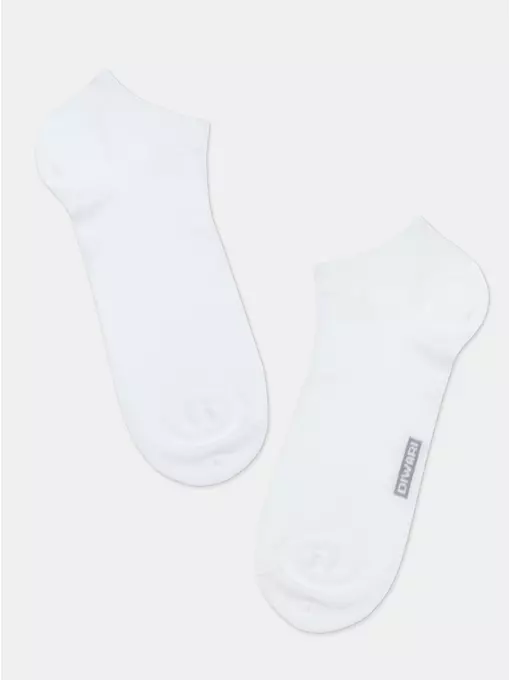 Короткие мужские однотонные носки diwari 3dsocks 000 белый, 23С-122СП, 40-41 (25), DIWARI,  - 1