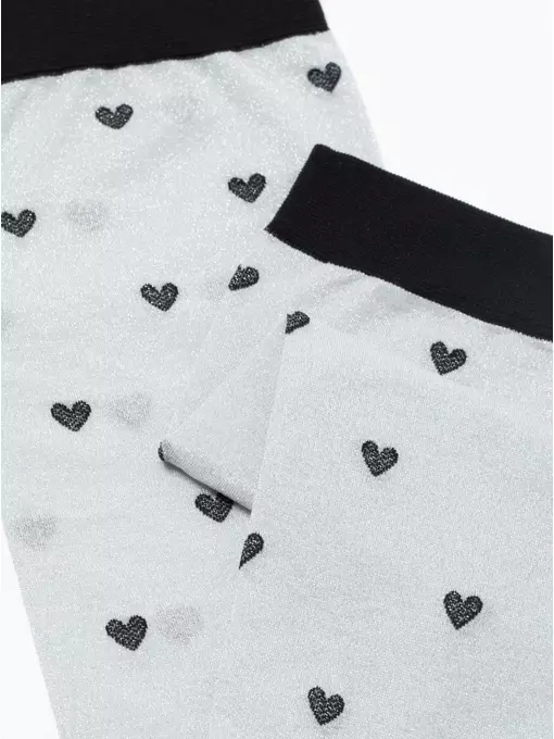 Носки женские с объемными рисунками «hearts» conte fantasy 23с-109сп silver-bianco, 23С-109СП, 36-39 (23-25), CONTE ELEGANT,  - 4