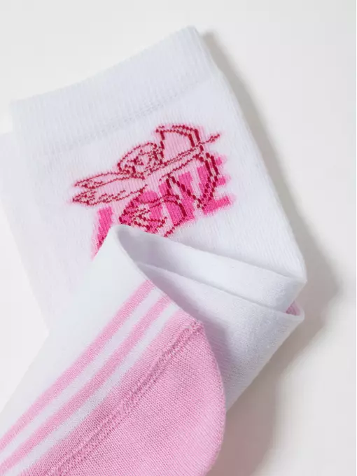 Носки женские хлопковые esli 579 белый, 23С-138СПЕ, 36-39 (23-25), ESLI,  - 6