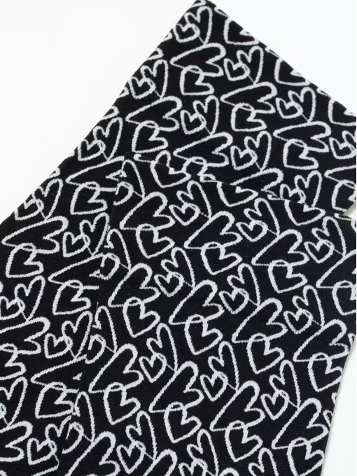 Плотные женские носки с рисунками «love» conte fantasy 23с-83сп nero-bianco, 23С-83СП, 36-39 (23-25), CONTE ELEGANT,  - 7