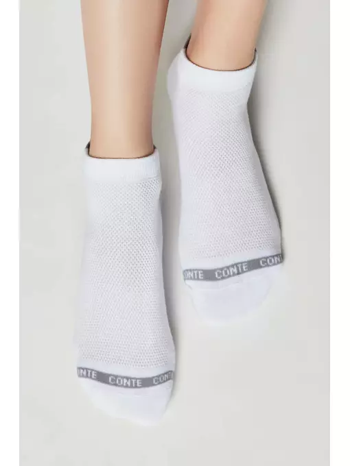Носки женские короткие хлопковые active (махровая стопа) 573 белый, 16С-92СП, 36-37 (23), CONTE ELEGANT,  - 2