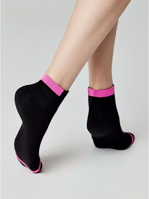 Носки женские короткие хлопковые active (махровая стопа) 573 черный, 16С-92СП, 36-37 (23), CONTE ELEGANT,  - 3