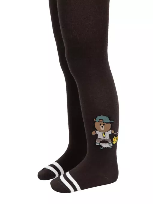 Колготки детские tip-top 4с-03сп 674 темно-коричневый, 4С-03СП, 104-110 (16), CONTE-KIDS,  - 3