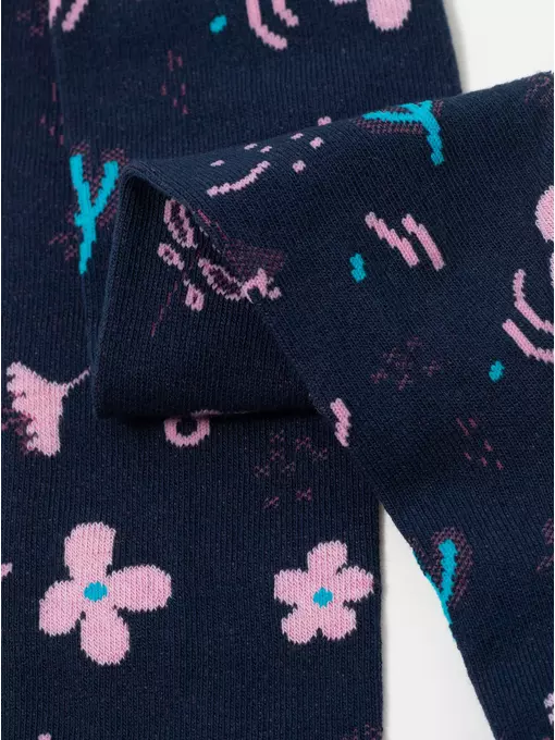 Колготки детские хлопковые tip-top 675 темно-синий, 4С-03СП, 92-98 (14), CONTE-KIDS,  - 5