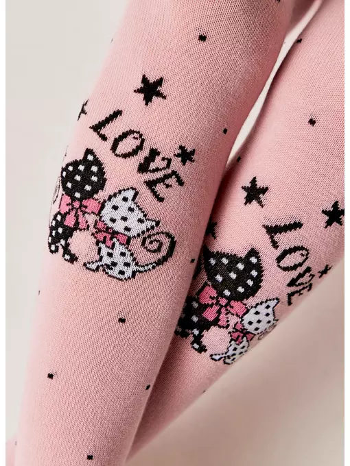 Колготки детские (рисунок) school​ 3280 брестские 1010 пудра, 14С3280, 128-134 (20), БРЕСТСКИЕ,  - 2