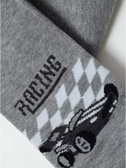 Колготки детские хлопковые tip-top 670 серый, 4С-03СП, 104-110 (16), CONTE-KIDS,  - 6