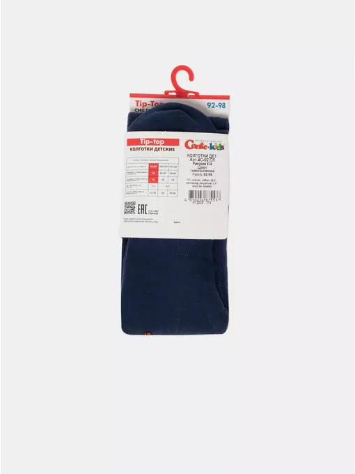 Колготки детские хлопковые tip-top 674 темно-синий, 4С-03СП, 104-110 (16), CONTE-KIDS,  - 6