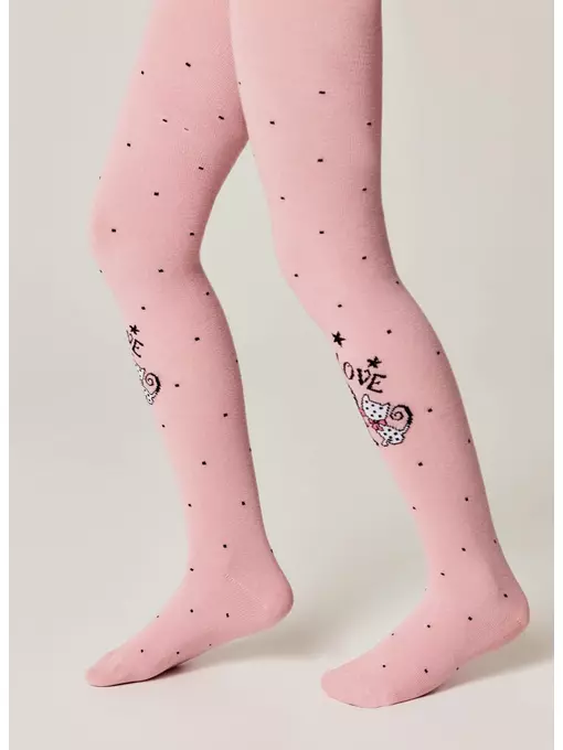 Колготки детские (рисунок) school​ 3280 брестские 1010 пудра, 14С3280, 128-134 (20), БРЕСТСКИЕ,  - 3