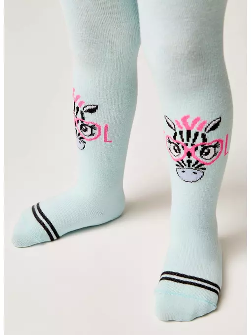 Колготки детские (рисунок) kids 3280 брестские 1004 св.лазурный, 14С3280, 104-110 (16), БРЕСТСКИЕ,  - 4