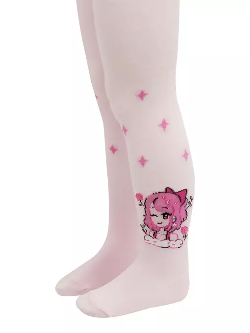 Колготки детские хлопковые tip-top 676 светло-розовый, 4С-03СП, 92-98 (14), CONTE-KIDS,  - 2