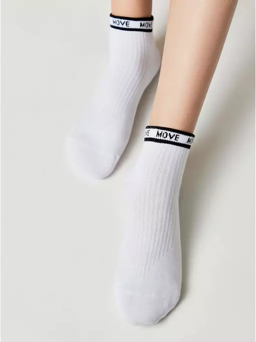 Носки детские (короткие) active 580 белый-черный, 13С-34СП, 16, CONTE-KIDS,  - 3