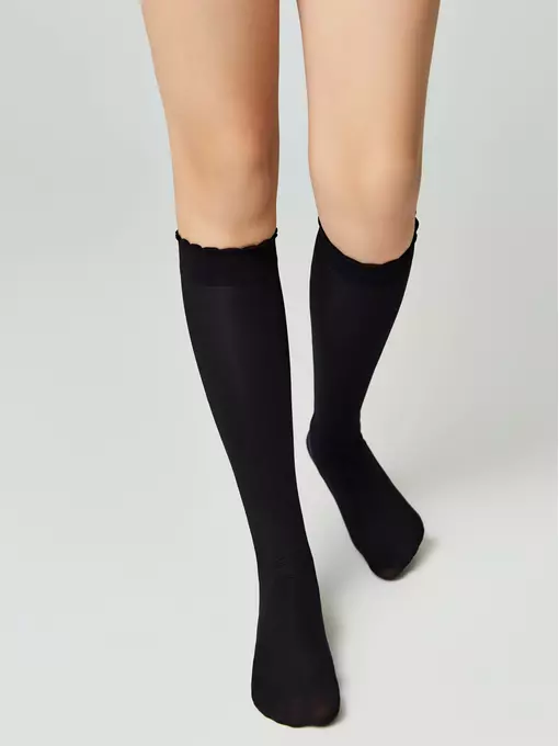 Матовые детские гольфы из микрофибры princess nero, 22С-5СП, 20, CONTE ELEGANT,  - 3