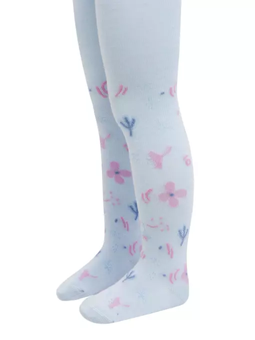 Колготки детские хлопковые tip-top 675 голубой, 4С-03СП, 92-98 (14), CONTE-KIDS,  - 3