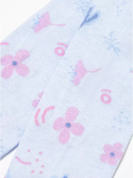 Колготки детские хлопковые tip-top 675 голубой, 4С-03СП, 92-98 (14), CONTE-KIDS,  - 4