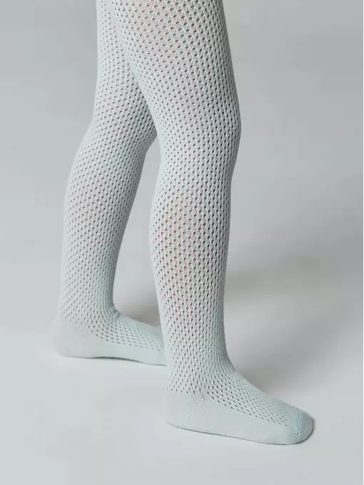 Ажурные детские колготки miss 616 бледно-бирюзовый, 20С-206СП, 104-110 (16), CONTE-KIDS,  - 3