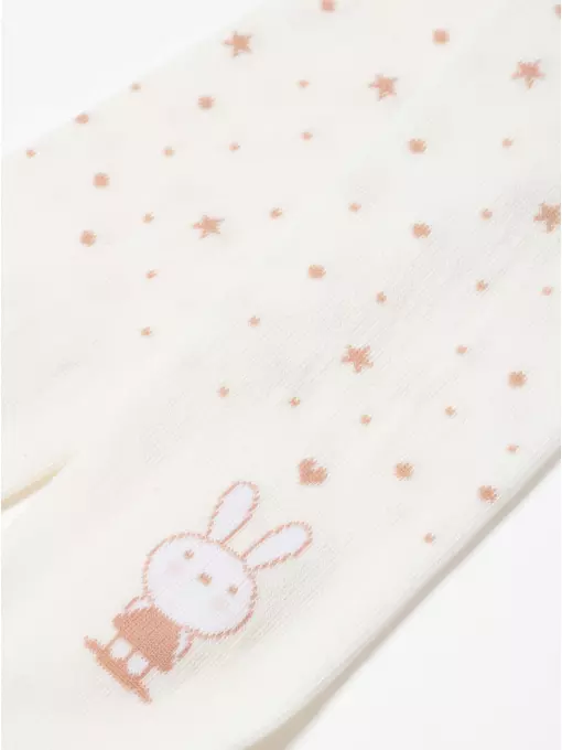 Колготки детские хлопковые tip-top 677 молочный, 4С-03СП, 92-98 (14), CONTE-KIDS,  - 5