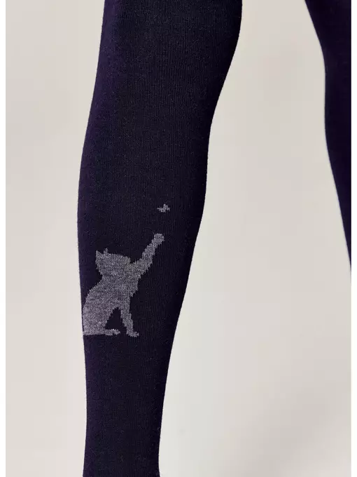 Колготки детские (рисунок) school 3280 брестские 1012 темно-синий, 14С3280, 152-158 (23), БРЕСТСКИЕ,  - 5