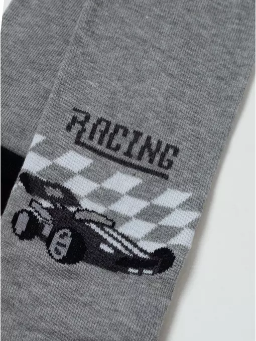 Колготки детские хлопковые tip-top 670 серый, 4С-03СП, 104-110 (16), CONTE-KIDS,  - 4