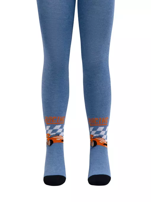 Колготки детские хлопковые tip-top 670 голубой, 4С-03СП, 104-110 (16), CONTE-KIDS,  - 2