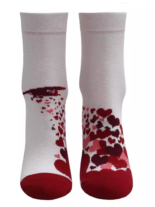 Носки женские средней длины (в банке) 1102b брестские 200 белый, 16С1102В, 38-39 (25), БРЕСТСКИЕ,  - 2