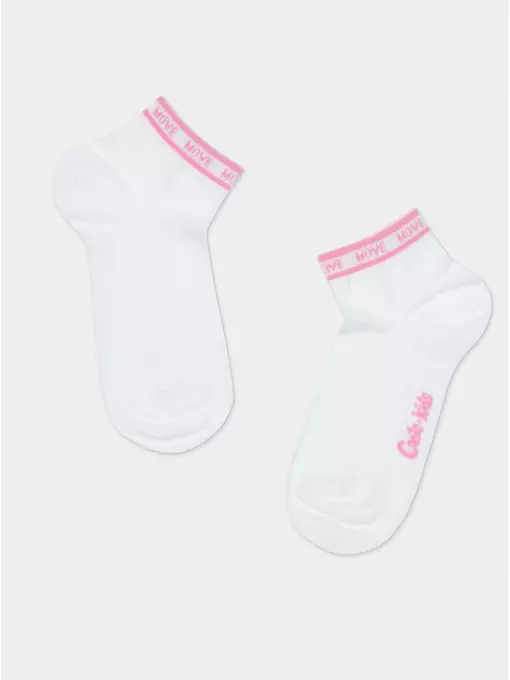 Носки детские (короткие) active 580 белый-розовый, 13С-34СП, 18, CONTE-KIDS,  - 4