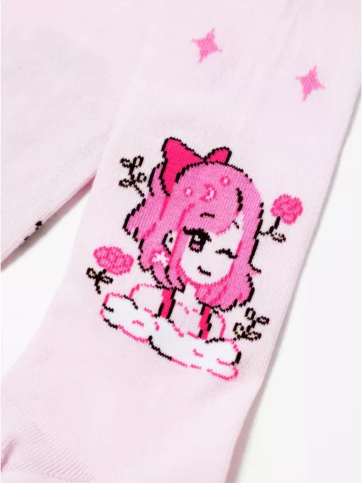 Колготки детские хлопковые tip-top 676 светло-розовый, 4С-03СП, 92-98 (14), CONTE-KIDS,  - 5