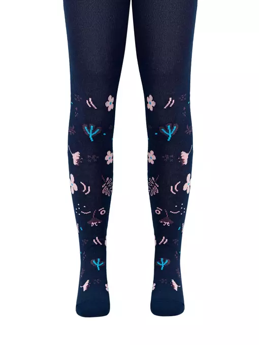 Колготки детские хлопковые tip-top 675 темно-синий, 4С-03СП, 92-98 (14), CONTE-KIDS,  - 3