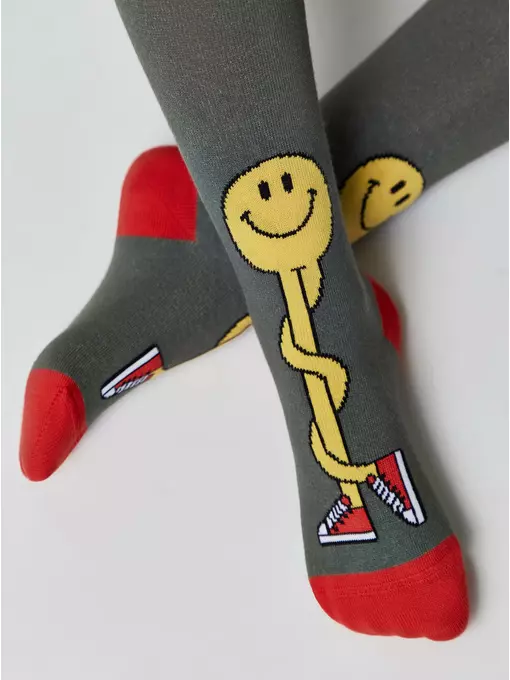 Колготки детские хлопковые tip-top 683 хаки, 4С-03СП, 92-98 (14), CONTE-KIDS,  - 4