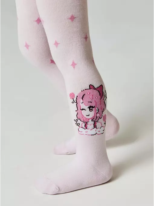 Колготки детские хлопковые tip-top 676 светло-розовый, 4С-03СП, 92-98 (14), CONTE-KIDS,  - 3