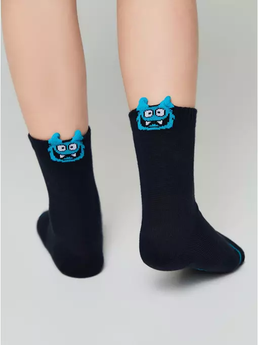 Носки детские (с пикотом) tip-top 973 темно-синий, 23С-110СП, 16, CONTE-KIDS,  - 3