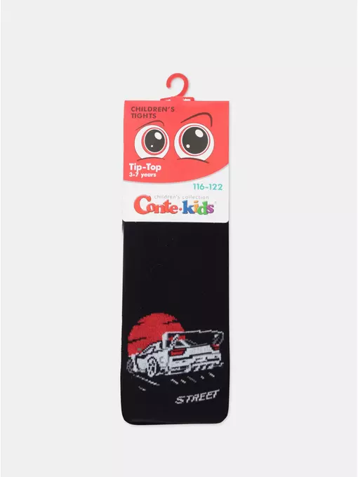 Колготки детские tip-top 684 черный, 4С-04СП, 116-122 (18), CONTE-KIDS,  - 4