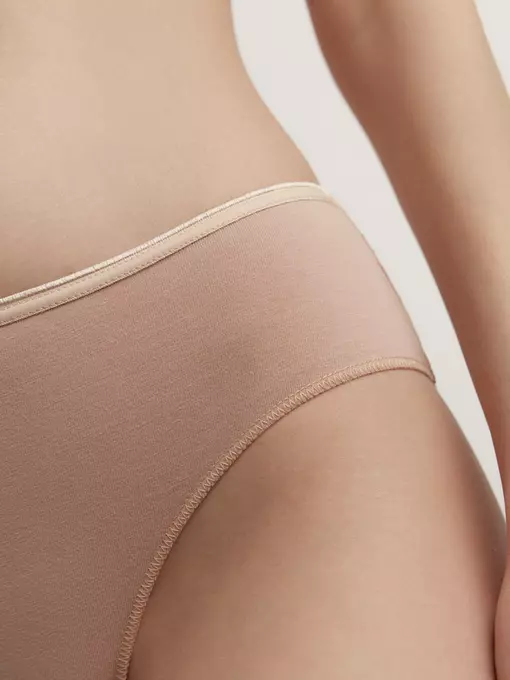 Трусы женские «бикини» из хлопка basic collection lb 2014.1 coffee, 23С-2977ТСП, 90/XS, CONTE ELEGANT,  - 2