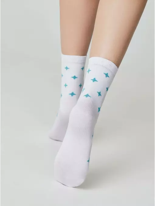 Носки женские esli basic 591 белый, 21С-78СПЕ, 36-39 (23-25), ESLI,  - 4