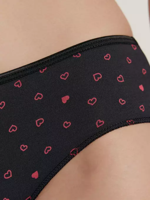 Трусы женские «бикини» basic collection lb 2014.1 black-print, 23С-2977ТСП, 90/XS, CONTE ELEGANT,  - 2