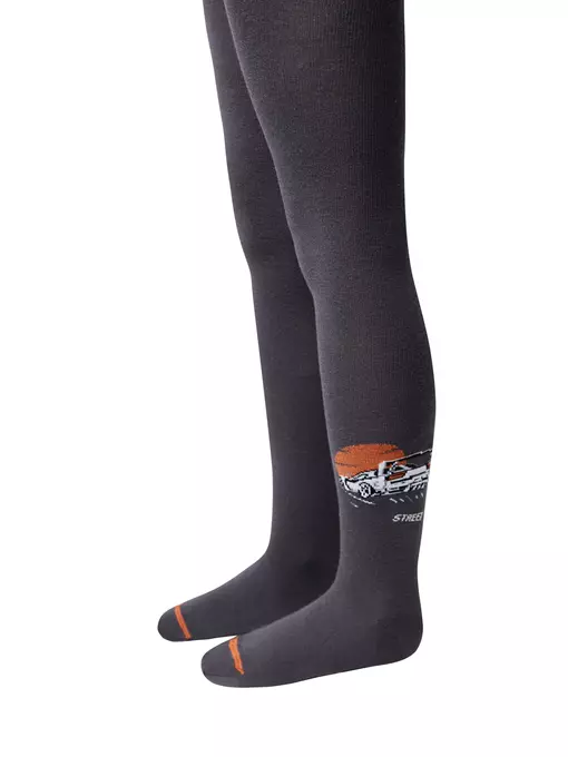 Колготки детские tip-top 684 темно-серый, 4С-04СП, 116-122 (18), CONTE-KIDS,  - 2