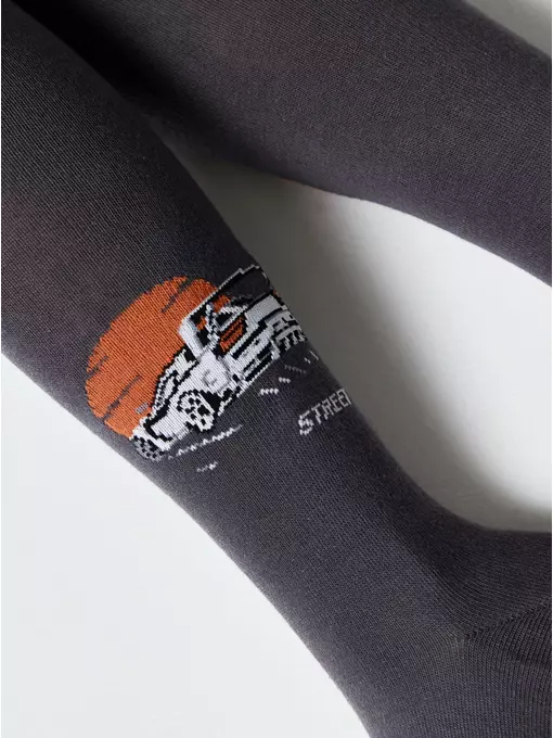 Колготки детские tip-top 684 темно-серый, 4С-04СП, 116-122 (18), CONTE-KIDS,  - 3