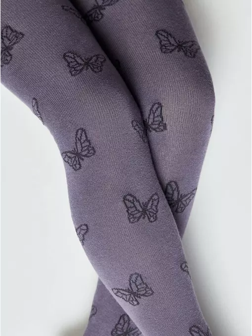 Колготки детские tip-top 678 серо-фиолетовый, 4С-04СП, 128-134 (20), CONTE-KIDS,  - 2